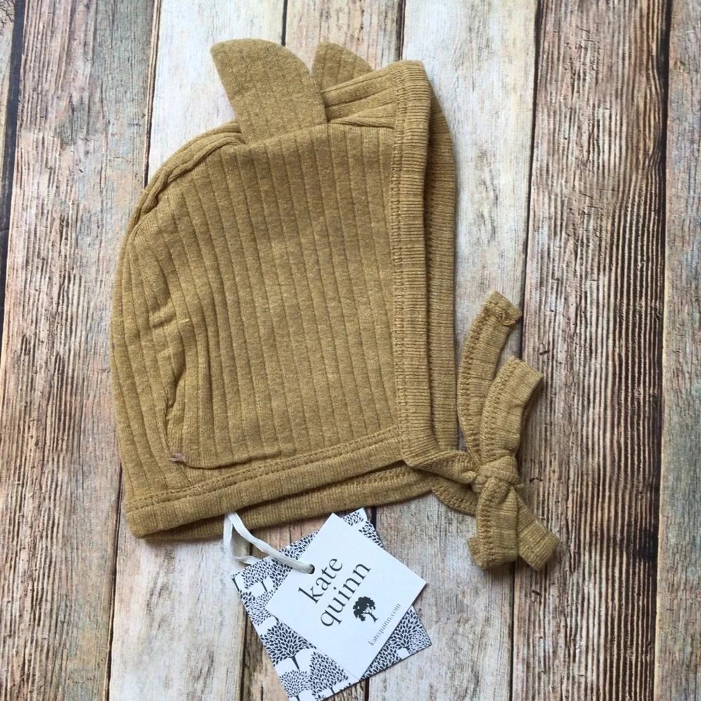 NWT Kate Quinn Ochre Bear Hat